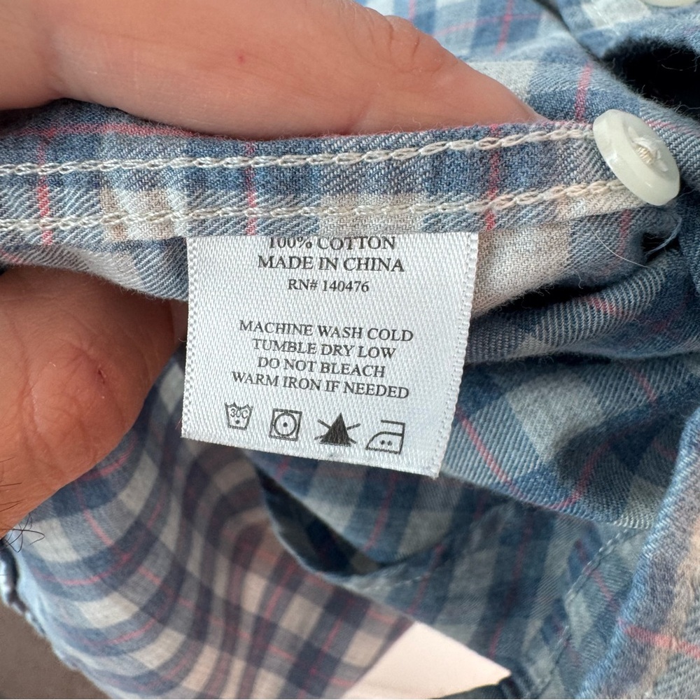 Faherty Men Shirt - Cherry Hill Plaid (Medium) - Picture 4 of 5
